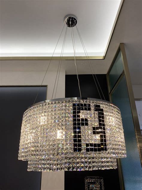 dining pendant fendi casa crystal chandelier|Fendi Crystal Lighting .